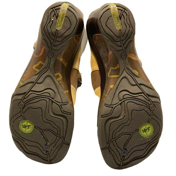 J-41 Venture On Tan Brown Mary Jane Strap Mule Shoe Sz 7.5M - Picture 11 of 12